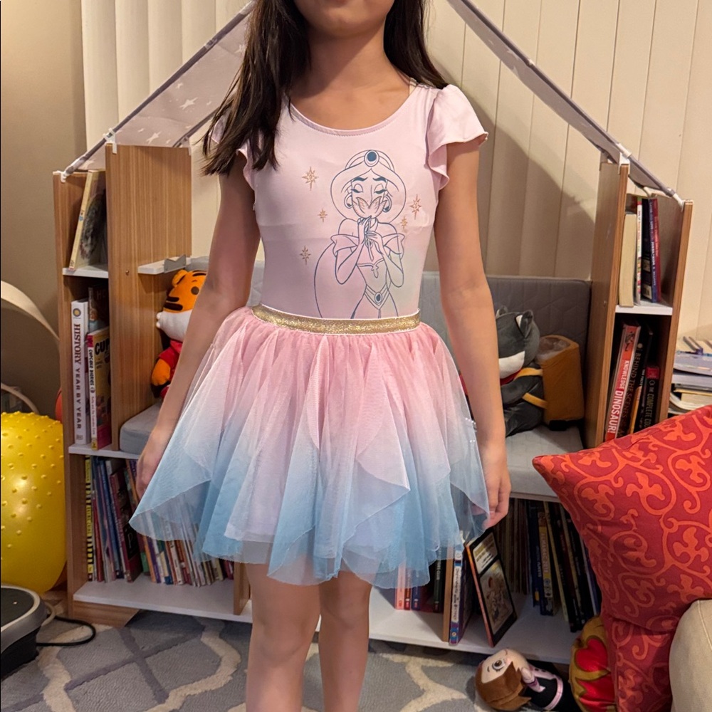 Disney Princess Jasmine gymnastics leotard dress sz 5